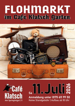 Flohmarkt im Café Klatsch Garten
